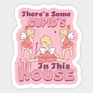 Theres Some Cupids In This House Cupid Valentines Day Sticker